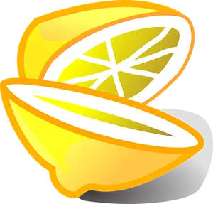 Sliced Lemon Vector Illustration