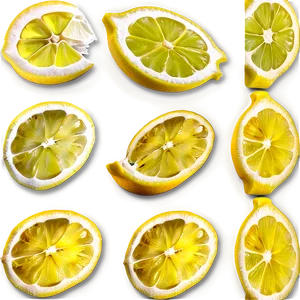 Sliced Lemons PNG Maa71 PNG