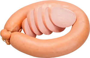 Sliced Sausage Isolated.png PNG image
