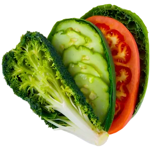 Sliced Vegetables PNG Rsj