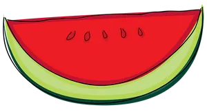 Sliced Watermelon Cartoon PNG image