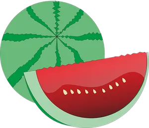 Sliced Watermelon Graphic PNG image