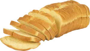 Sliced White Bread Loaf PNG image