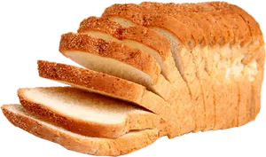 Sliced White Bread Loaf PNG image