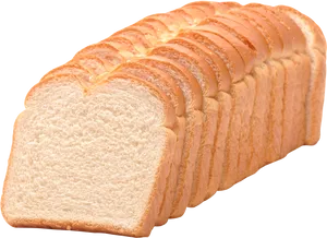 Sliced White Bread Loaf PNG image