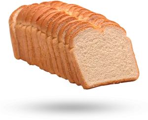 Sliced White Bread Loaf PNG image