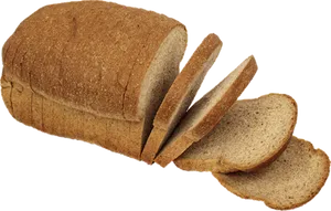 Sliced Whole Wheat Bread PNG image