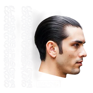 Slicked-back Hair Edges Png 44 PNG image