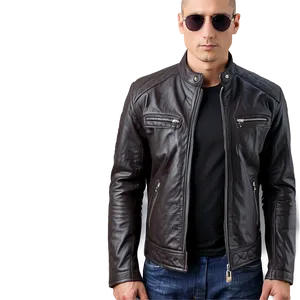 Slim Fit Leather Jacket Png Gsc52 PNG image