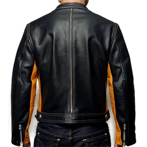 Slim Fit Leather Jacket Png Pad PNG image