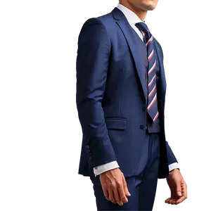 Slim Fit Suit And Solid Tie Png Wiv66 PNG image