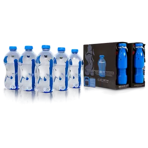 Slim Plastic Water Bottle PNG 25