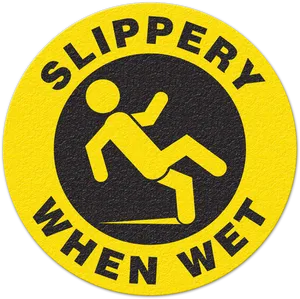 Slippery When Wet Sign PNG
