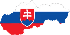 Slovakia Mapand Flag PNG image