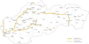 Slovakia Motorway Expressway Map PNG image