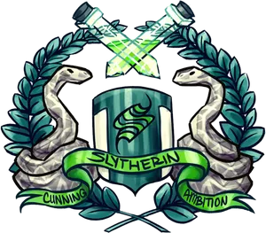 Slytherin_ House_ Crest PNG image