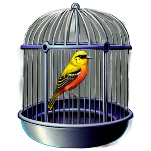 Small Bird Cage PNG 06122024