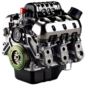 Small Car Engine Model PNG 06132024