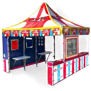 Small Carnival Booth Tent PNG 06282024
