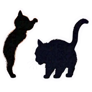 Small Cat Silhouette PNG Bav