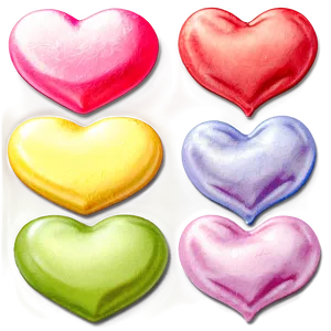 Small Conversation Hearts PNG Drf66 PNG