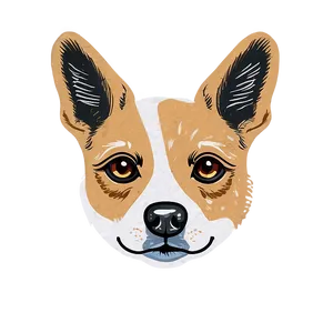 Small Dog Face Sketch Png 06212024 PNG image