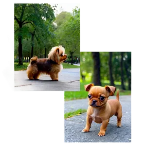 Small Dog In A Park PNG 61