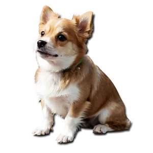 Small Dog In Snow PNG 06252024