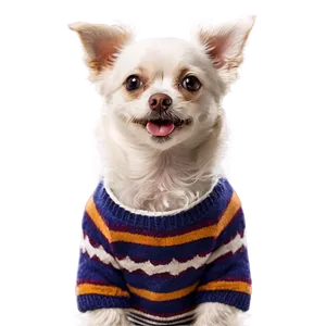 Small Dog In Sweater Png Bve PNG image