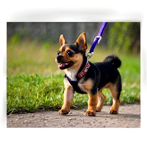 Small Dog On A Leash Png Nbw60 PNG image