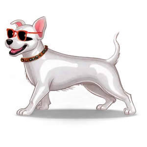 Small Dog Wearing Sunglasses PNG 06252024 PNG