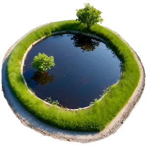 Small Farm Pond PNG 05242024 PNG