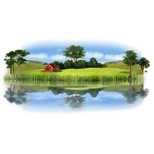 Small Farm Pond PNG Cxd PNG