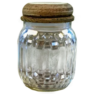 Small Glass Jar PNG 06132024