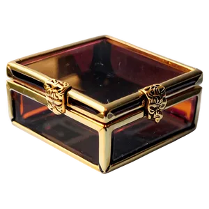 Small Glass Trinket Box Png 7 PNG image