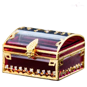 Small Glass Trinket Box Png Dlk PNG image