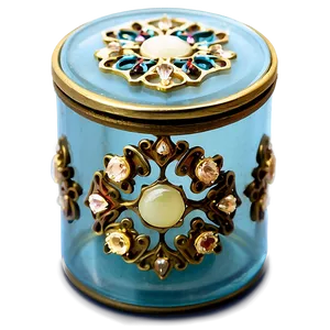 Small Glass Trinket Box Png Okb PNG image