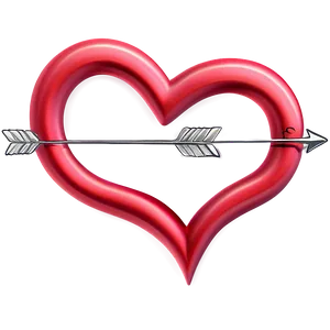 Small Heart With Arrow PNG 60