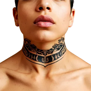 Small Neck Tattoo Motifs Png Uid33 PNG image