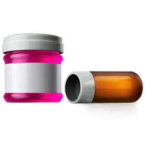 Small Pill Bottle PNG 10
