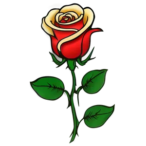 Small Rose Tattoo Idea PNG Eqg
