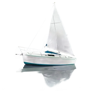 Small Sailboat On Water PNG Ieg