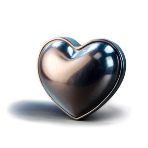 Small Silver Heart PNG 06282024