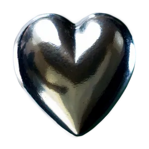 Small Silver Heart PNG 58