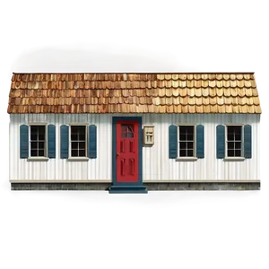 Small Town Cottage Street Png 15 PNG image