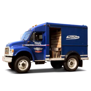 Small Town Mail Truck PNG Npx41