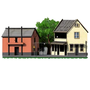 Small Town Scenery Png 8 PNG image