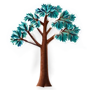 Small Tree Emoji PNG 96