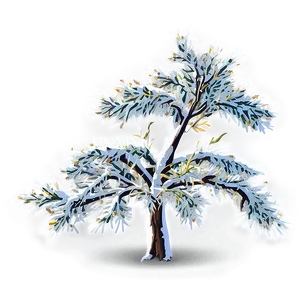 Small Tree In Snow PNG 06132024 PNG