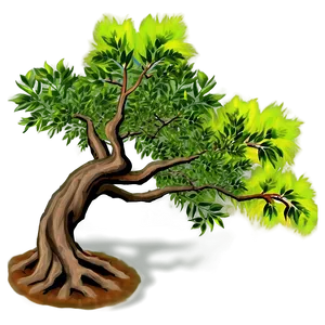 Small Tree Sunset PNG Srw PNG